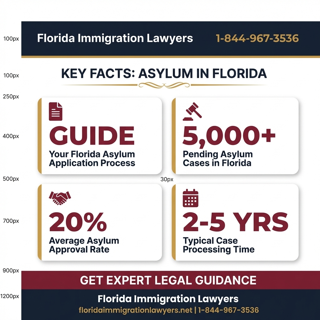proceso de solicitud de asilo en florida key statistics and data Florida 2026