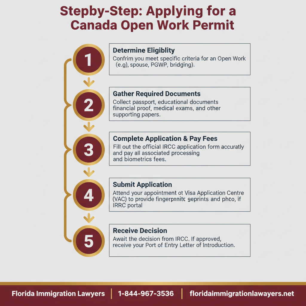 Step-by-step process infographic