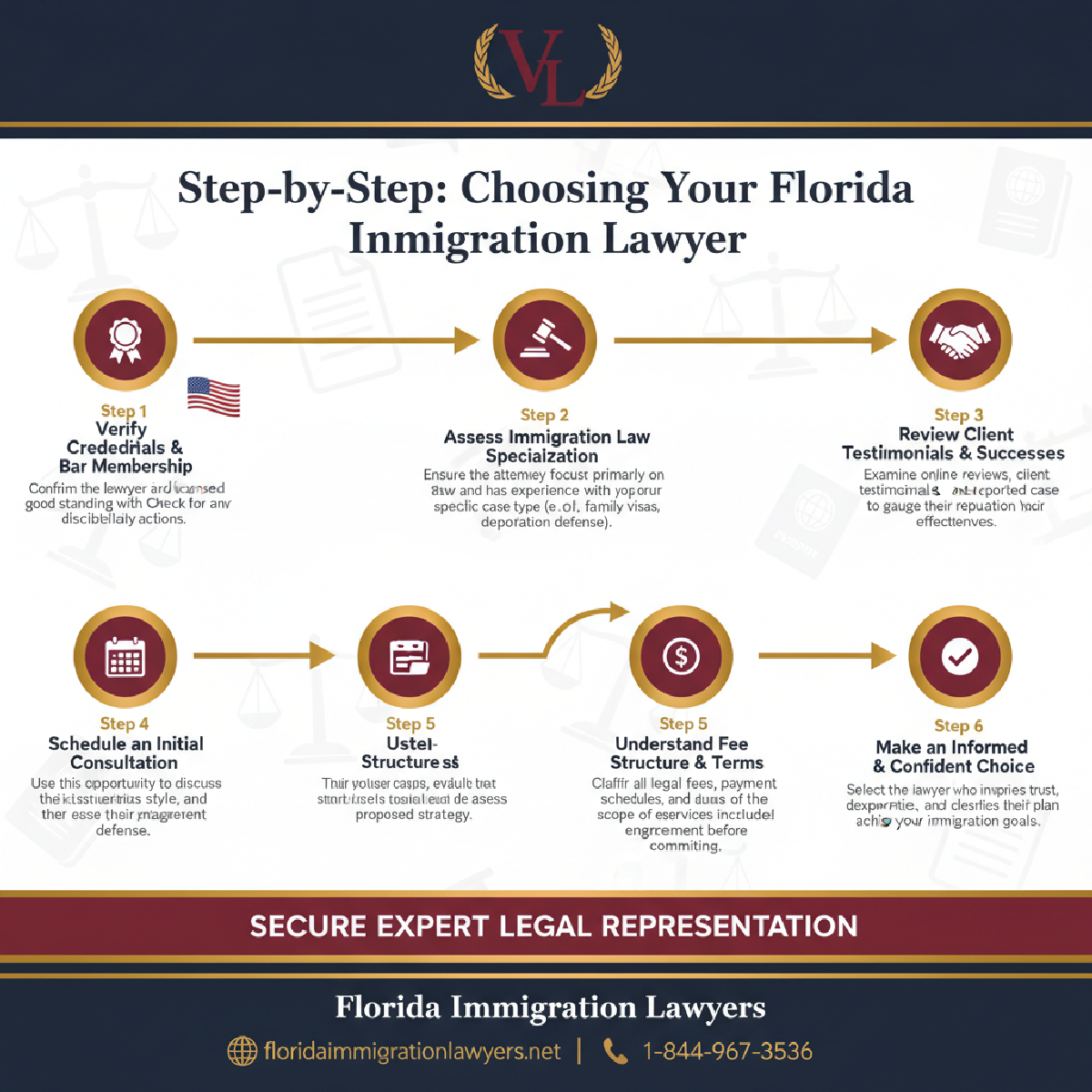 Step-by-step process infographic