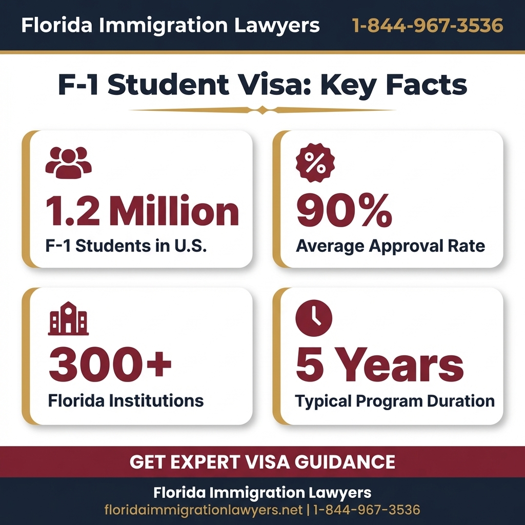 F-1 visa key statistics and data Florida 2026