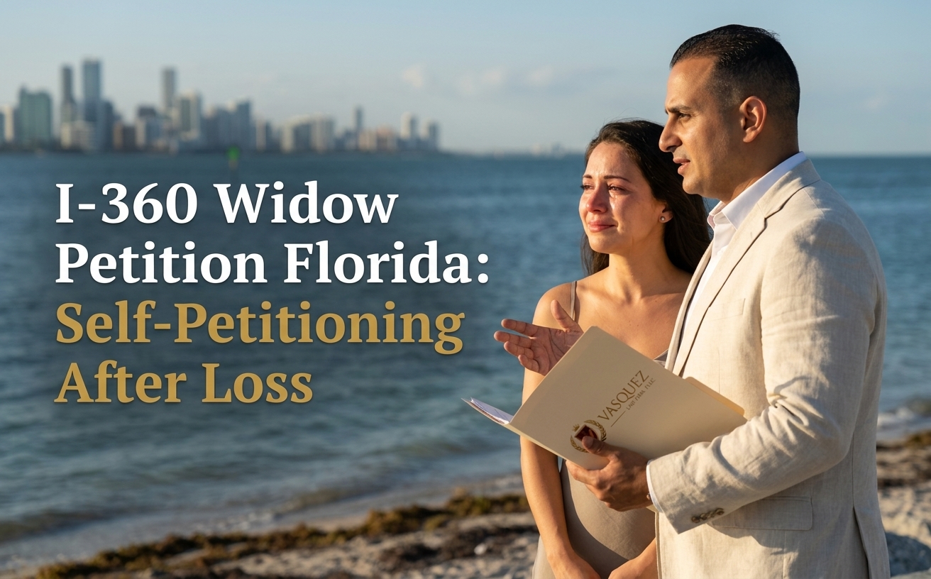 Petición I-360 Viuda Florida: Auto-Petición Tras Pérdida - Abogados de Inmigración Florida