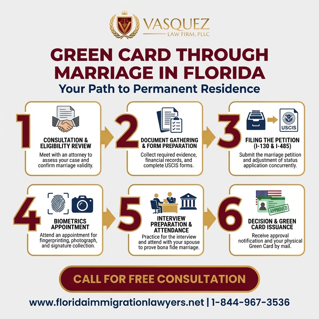Key Statistics and Data for Green Card Through Marriage in Florida