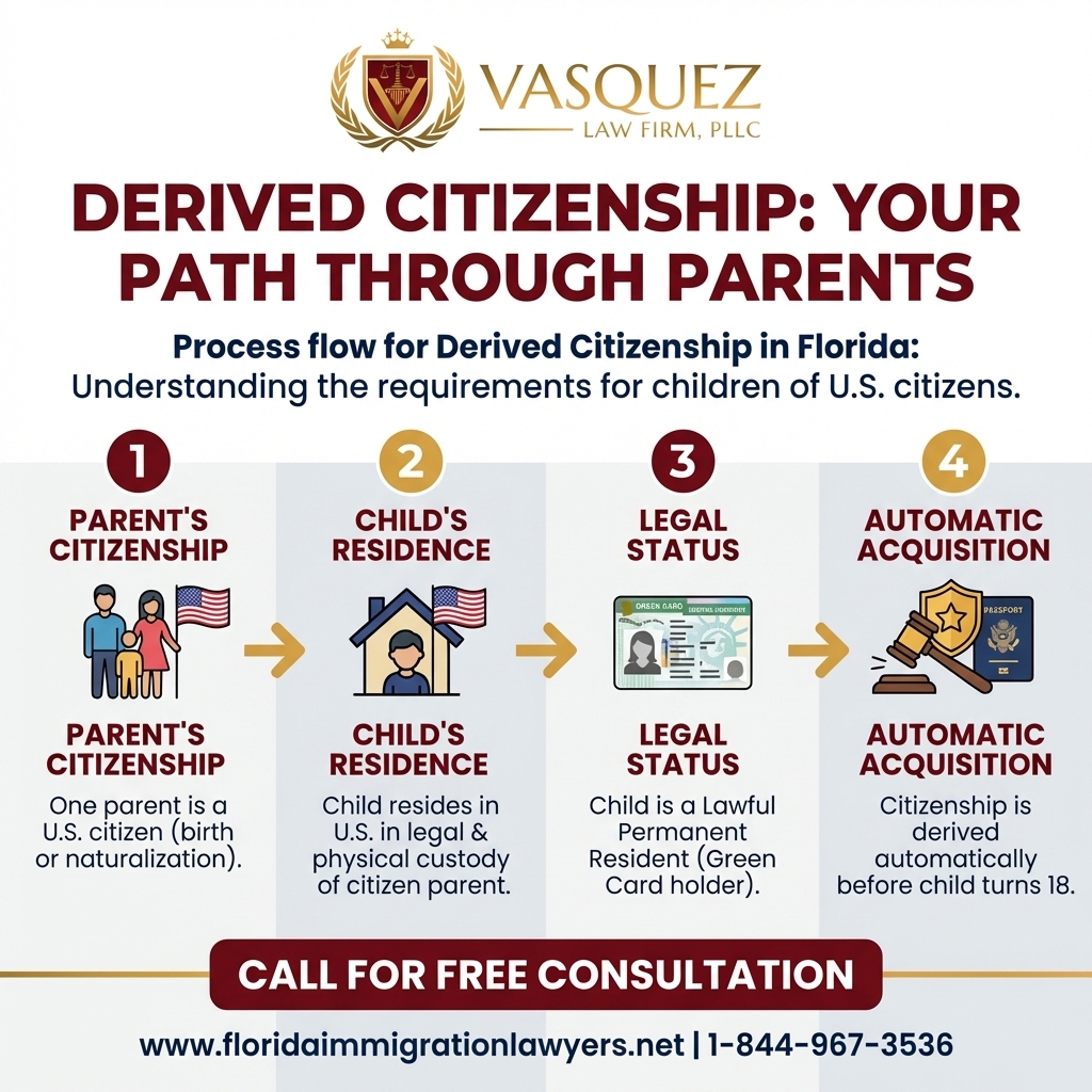 Key Statistics and Data for Derived Citizenship in Florida: Your Path Through Parents