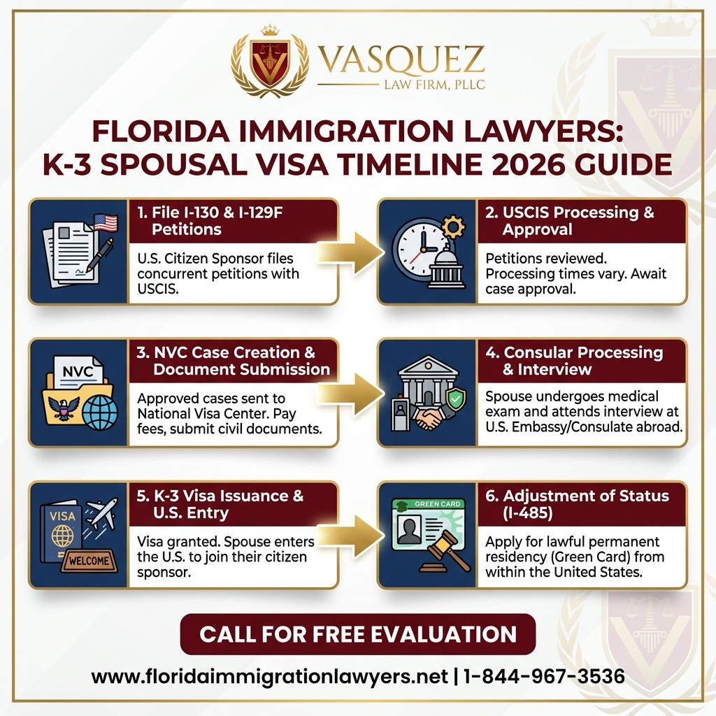 Key Statistics and Data for K-3 Visa Florida: Spousal Visa Timeline 2026 Guide