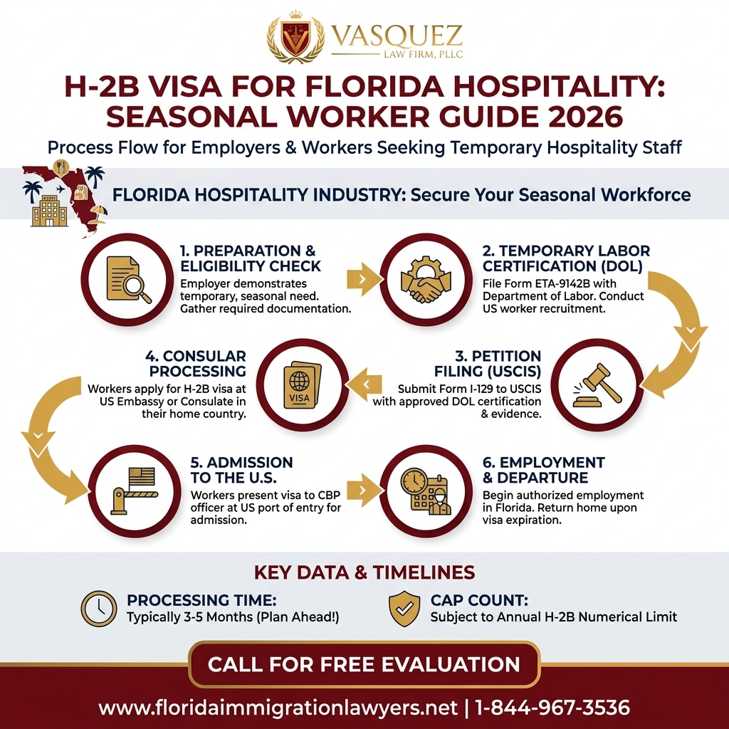 Key Statistics and Data for H-2B Visa for Florida Hospitality: Seasonal Worker Guide 2026