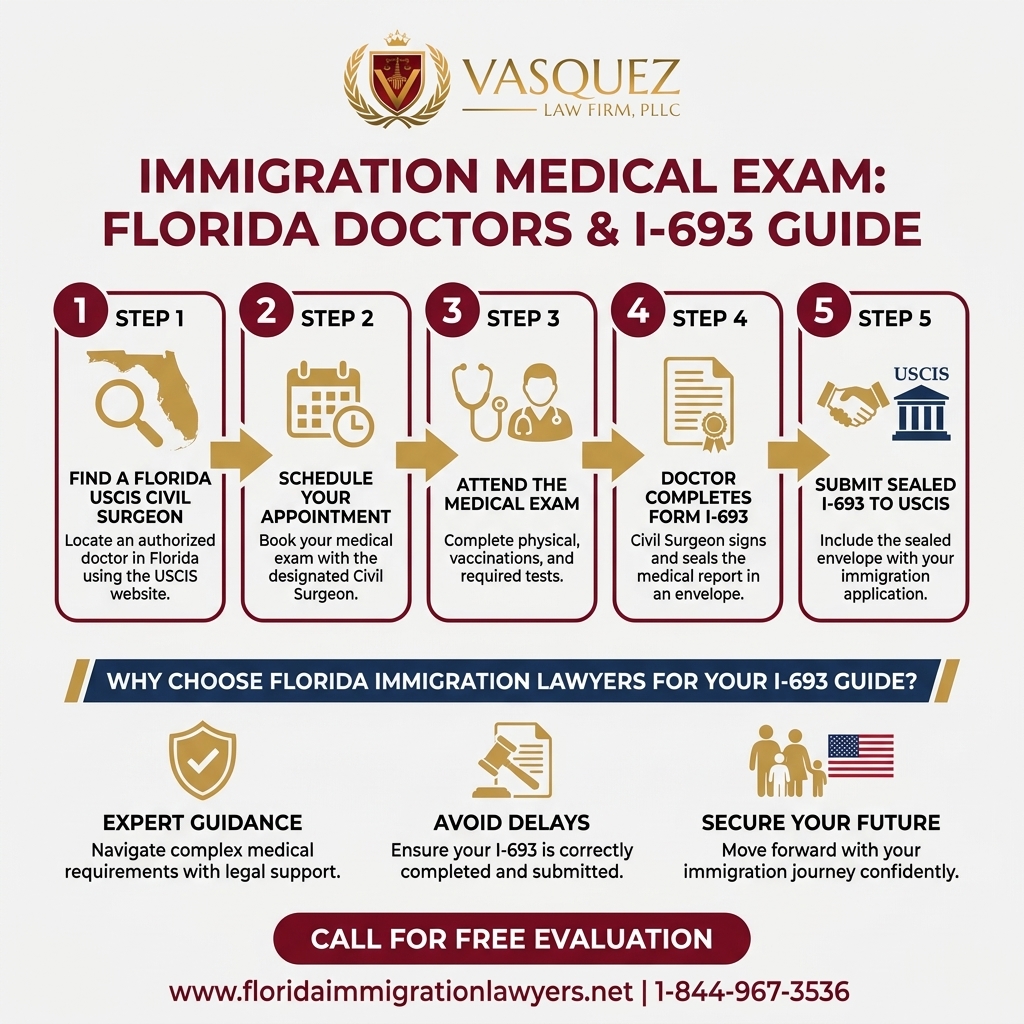 Key Statistics and Data for Examen Médico de Inmigración: Médicos de Florida y Guía I-693