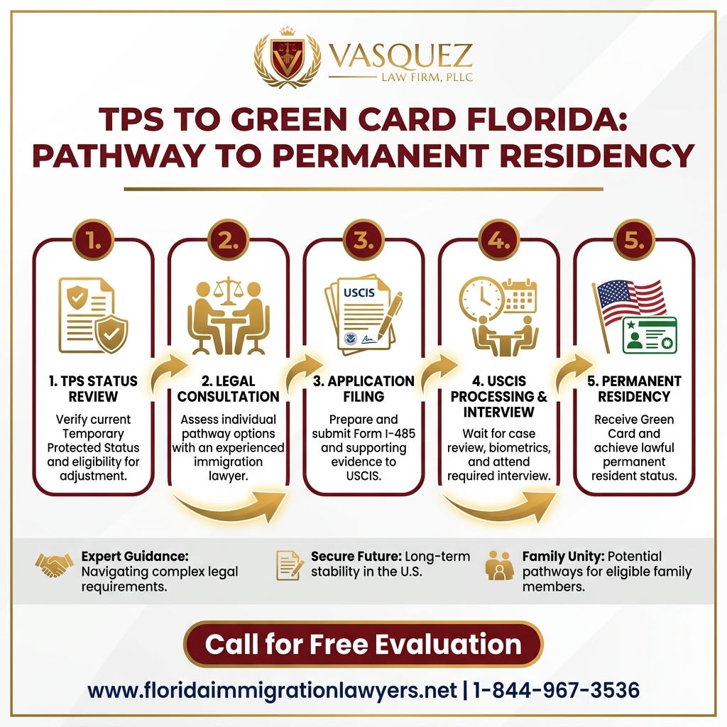 Key Statistics and Data for TPS a Tarjeta Verde Florida: Camino a la Residencia Permanente
