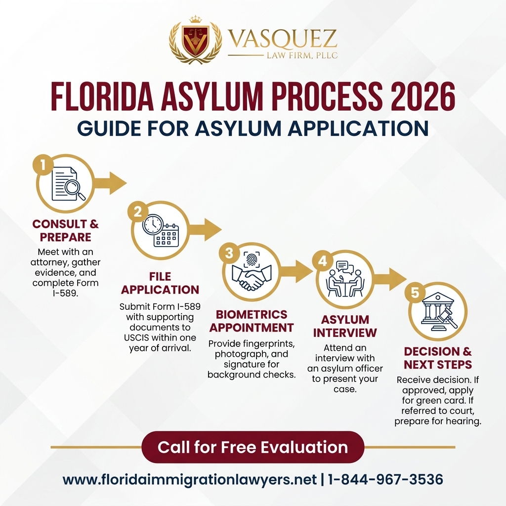 Key Statistics and Data for Proceso de Solicitud de Asilo en Florida: Guía 2026