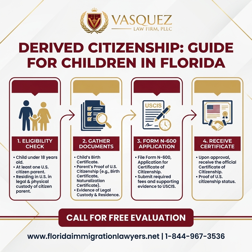 Key Statistics and Data for Derived Citizenship: Guide for Children in Florida