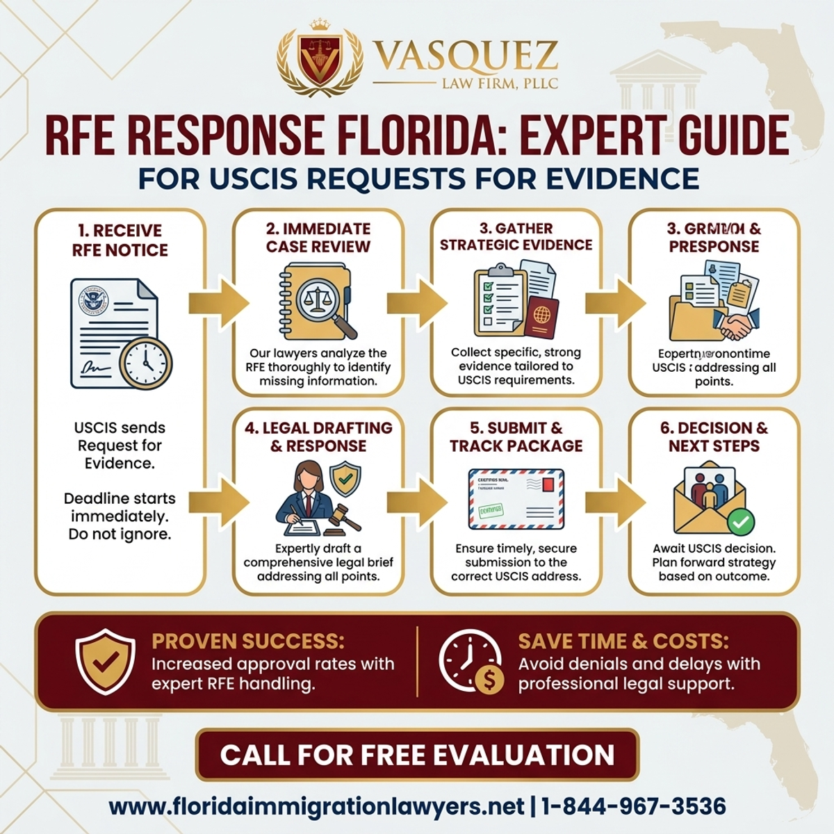 Step-by-Step Process for Respuesta RFE Florida: Guía Experta para Solicitudes USCIS