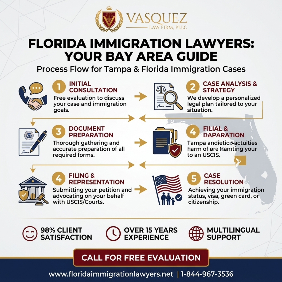 Step-by-Step Process for Abogado de Inmigración en Tampa: Su Guía en Florida Bay Area