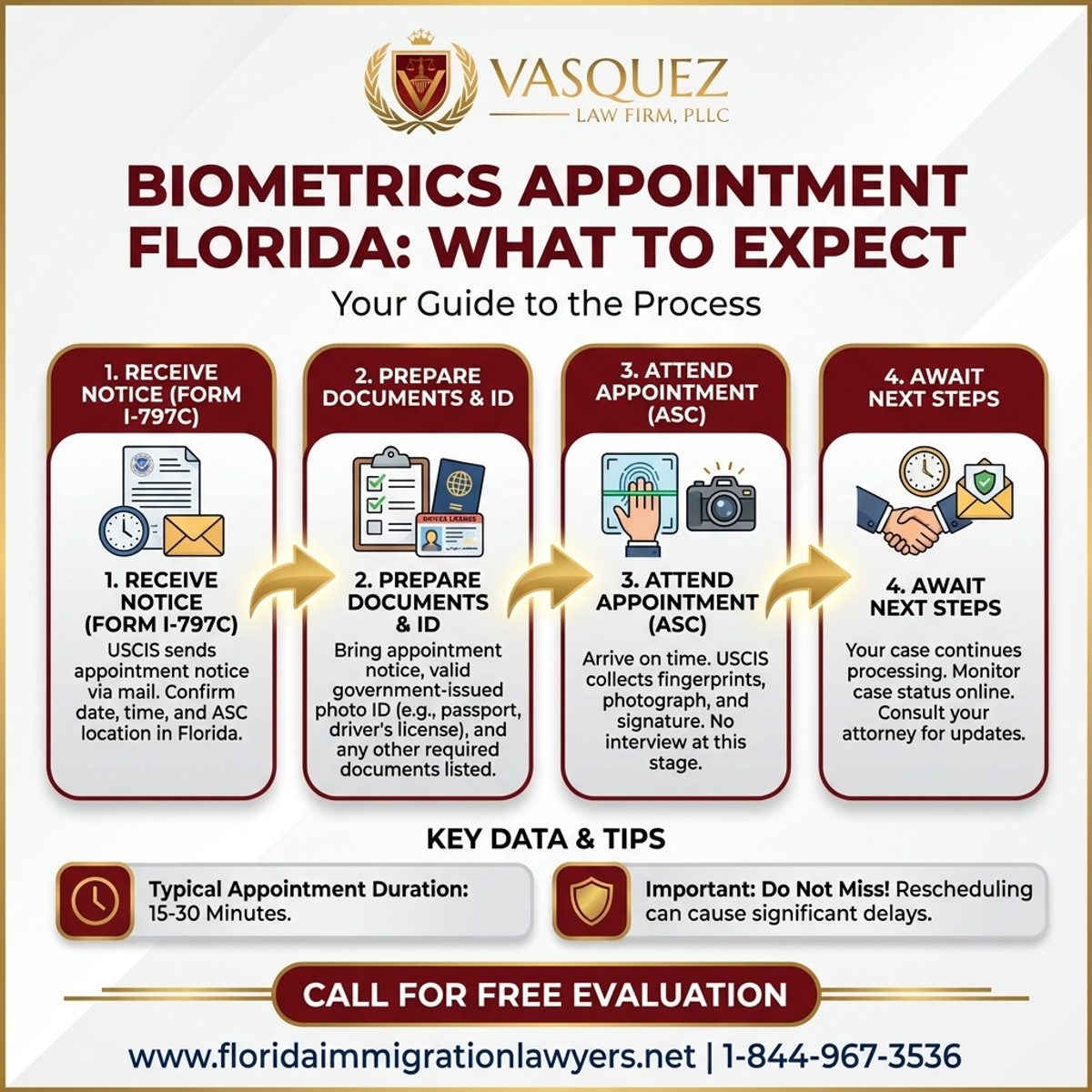 Step-by-Step Process for Cita de Biometría en Florida: Qué Esperar