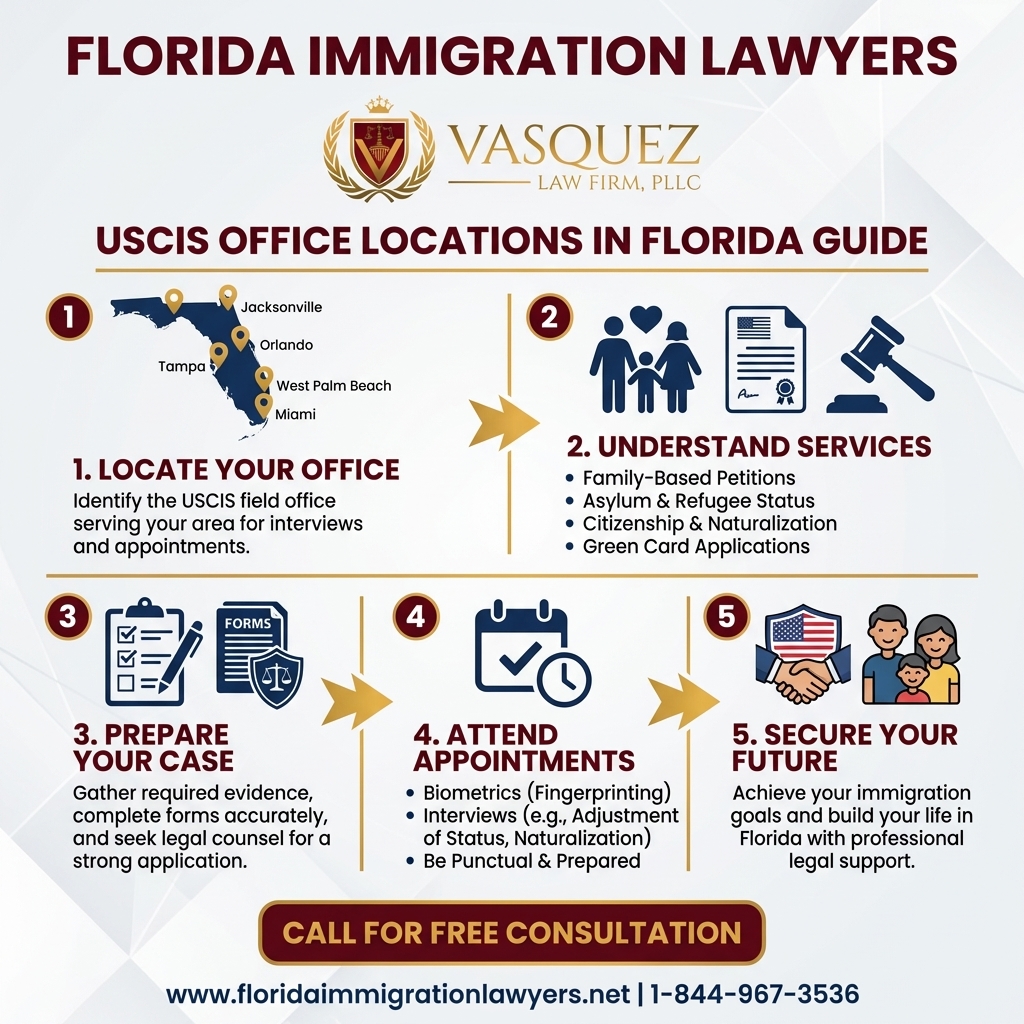 Process Timeline for USCIS Office Locations in Florida Guide