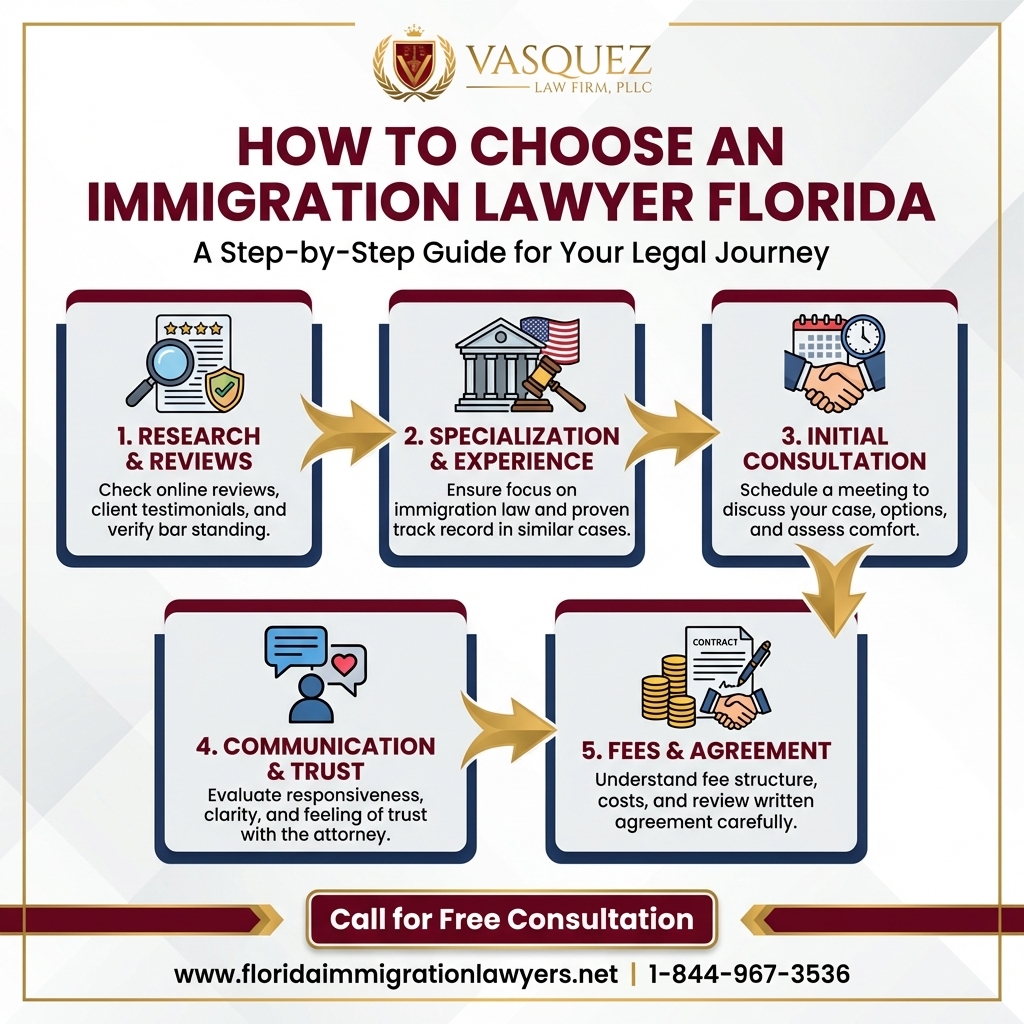 Process Timeline for How to Choose Immigration Lawyer Florida