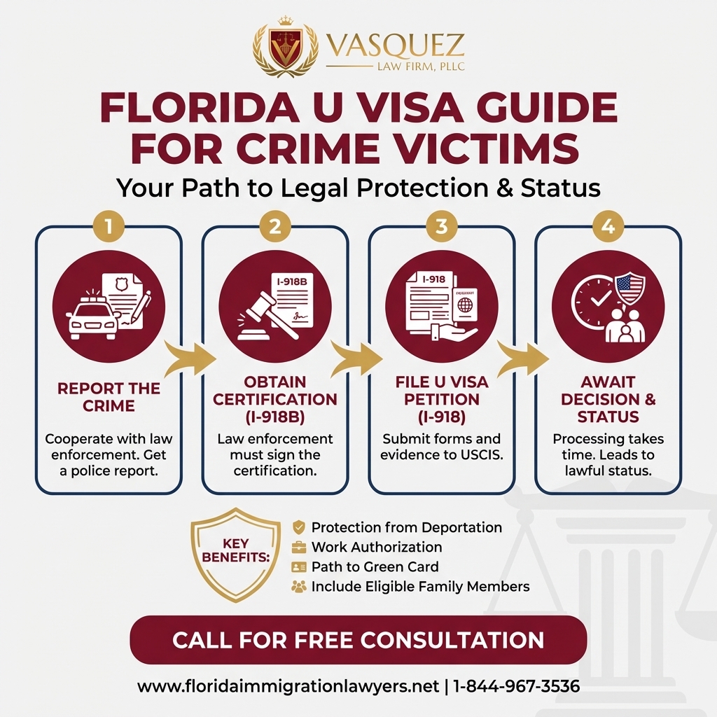 Process Timeline for Guía de Visa U para Víctimas en Florida