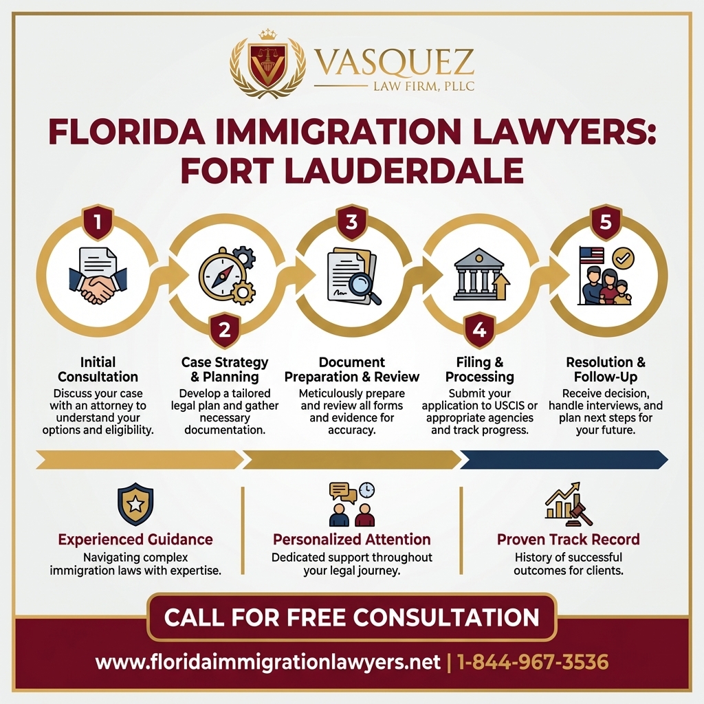 Process Timeline for Abogado de Inmigración en Fort Lauderdale Florida