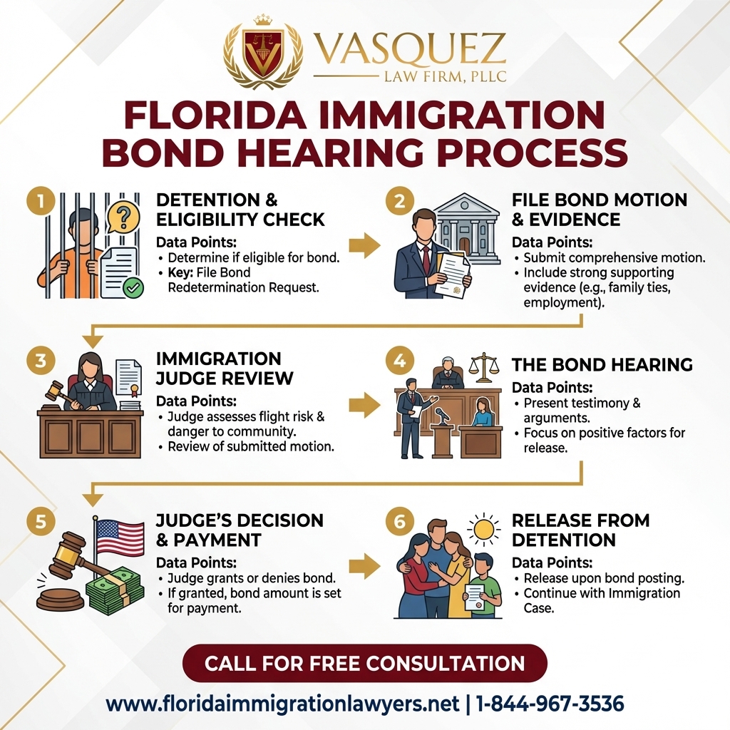 Process Timeline for Immigration Bond Hearing in Florida