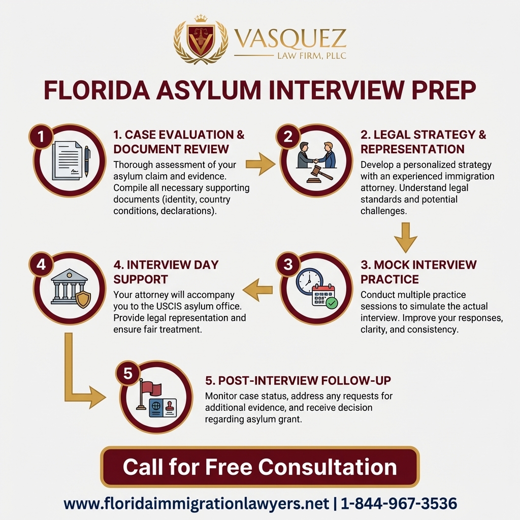 Process Timeline for Asylum Interview Preparation in Florida