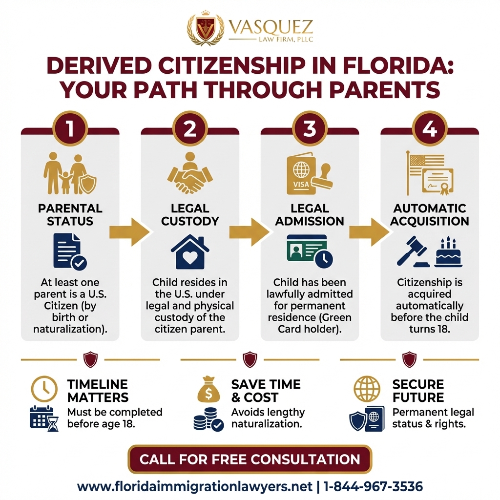 Process Timeline for Derived Citizenship in Florida: Your Path Through Parents
