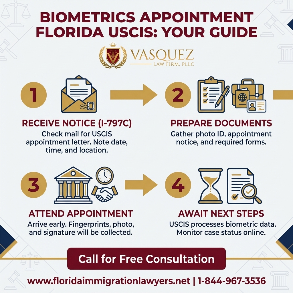 Process Timeline for Cita Biométricos Florida USCIS: Su Guía Completa