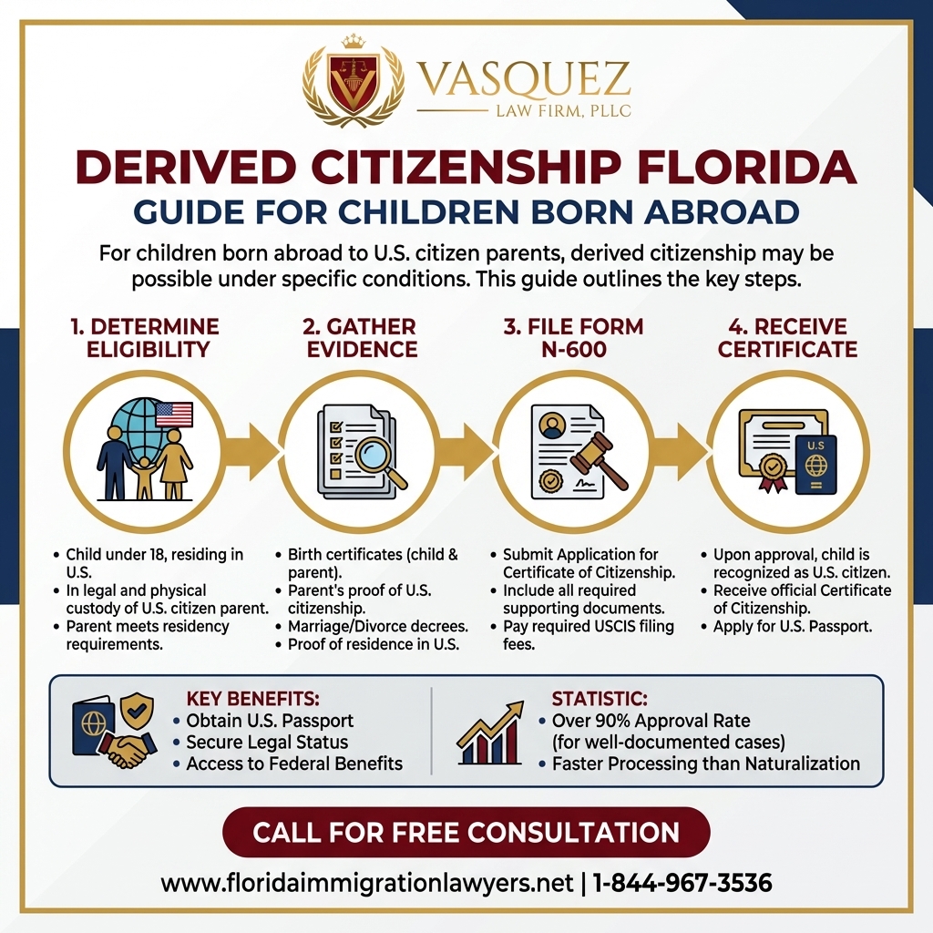 Process Timeline for Ciudadanía Derivada en Florida: Guía para Niños Nacidos en el Extranjero