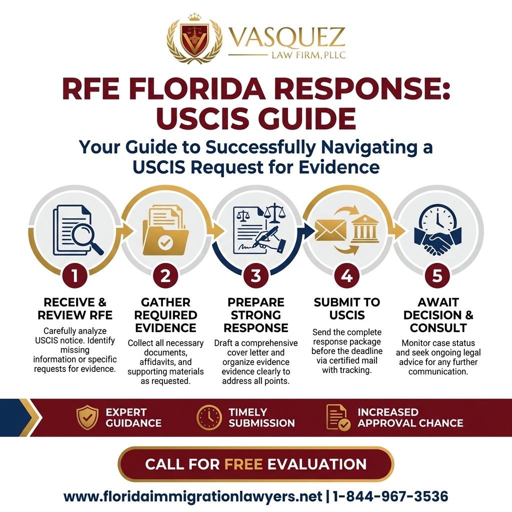 Process Timeline for Respuesta RFE Florida: Guía para Solicitud de Evidencia USCIS