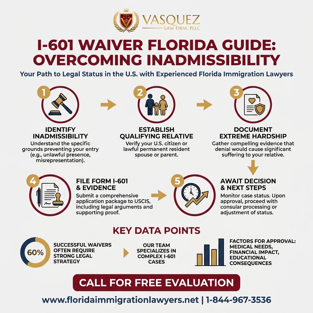 Process Timeline for I-601 Waiver Florida Guide: Overcoming Inadmissibility