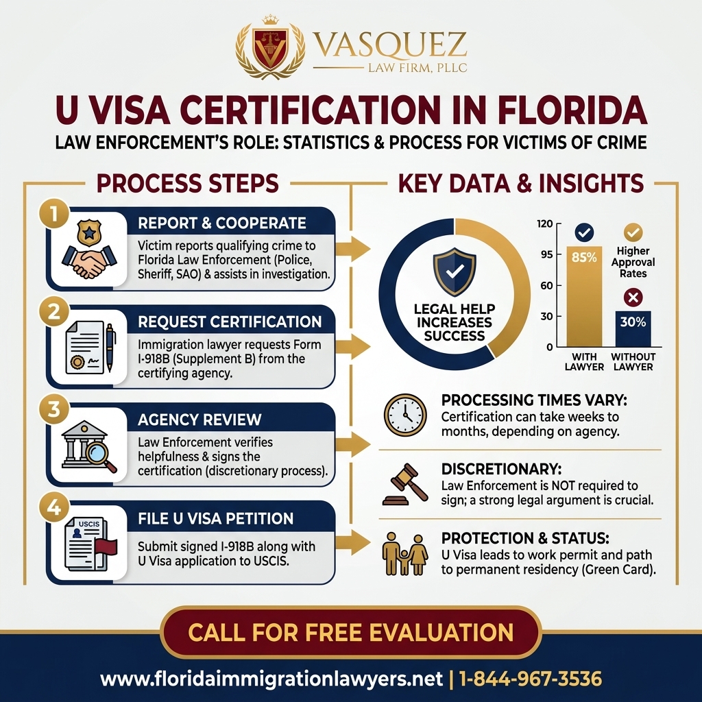Process Timeline for U Visa Certification: Law Enforcement's Role in Florida