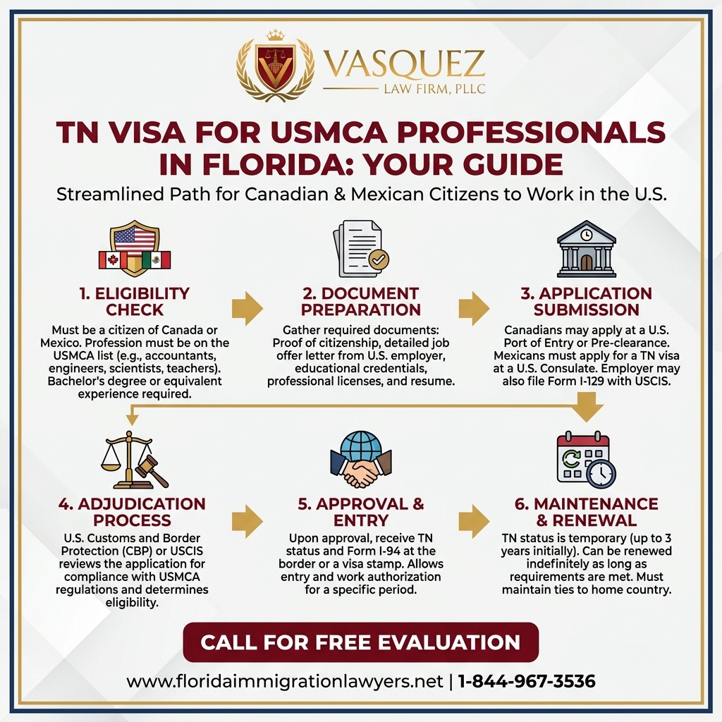 Process Timeline for TN Visa for USMCA Professionals in Florida: Your Guide