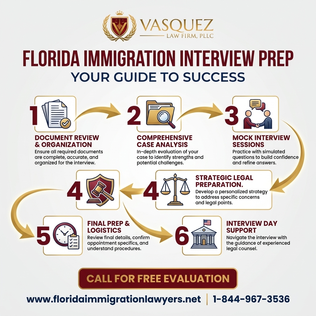 Process Timeline for Preparación Entrevista Inmigración Florida: Su Guía Éxito
