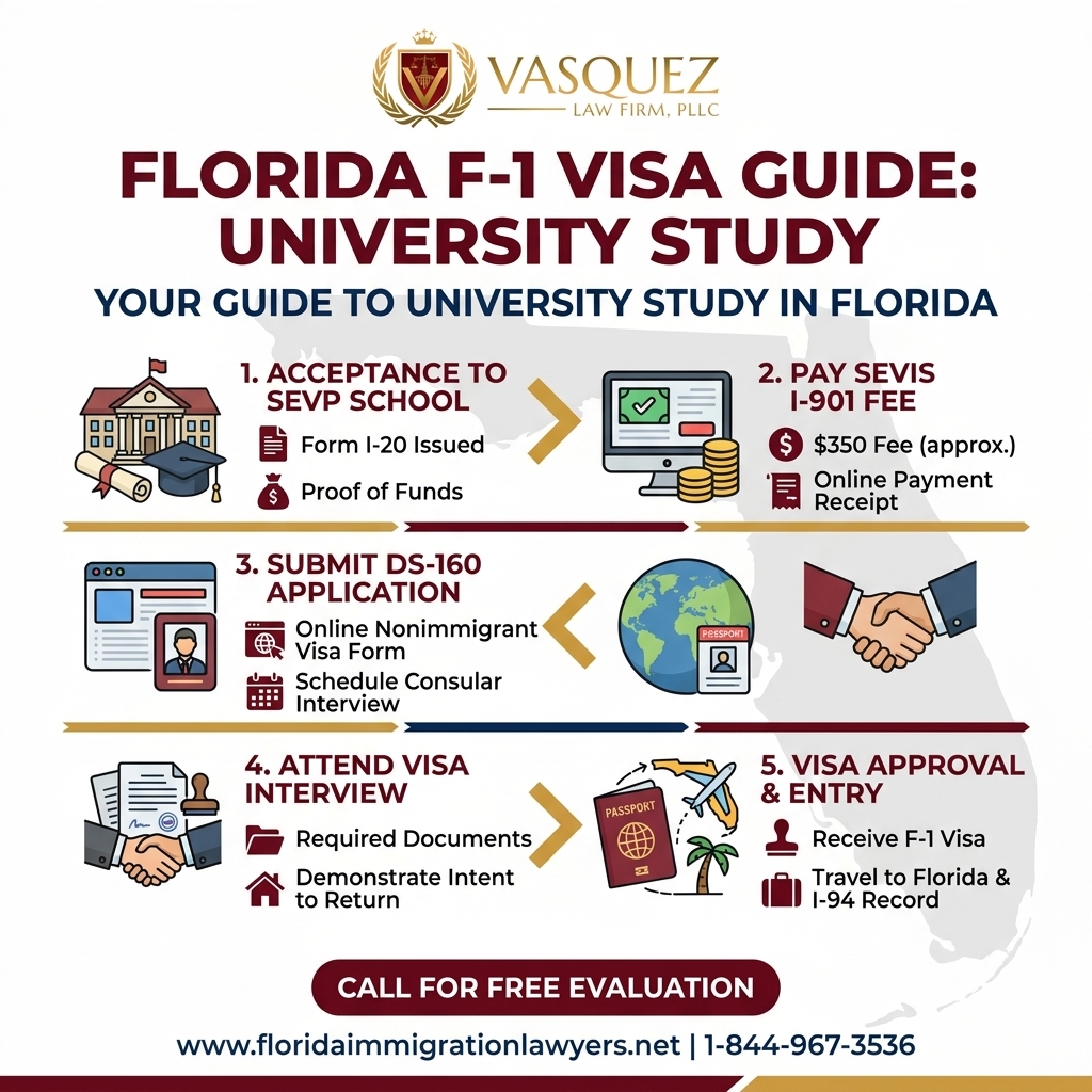 Process Timeline for Visa de Estudiante F-1 Florida: Tu Guía para Estudiar