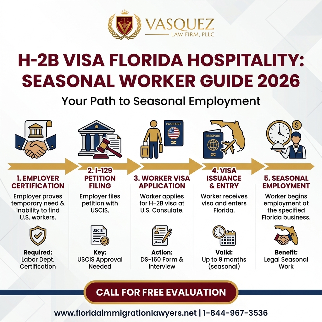 Process Timeline for H-2B Visa for Florida Hospitality: Seasonal Worker Guide 2026