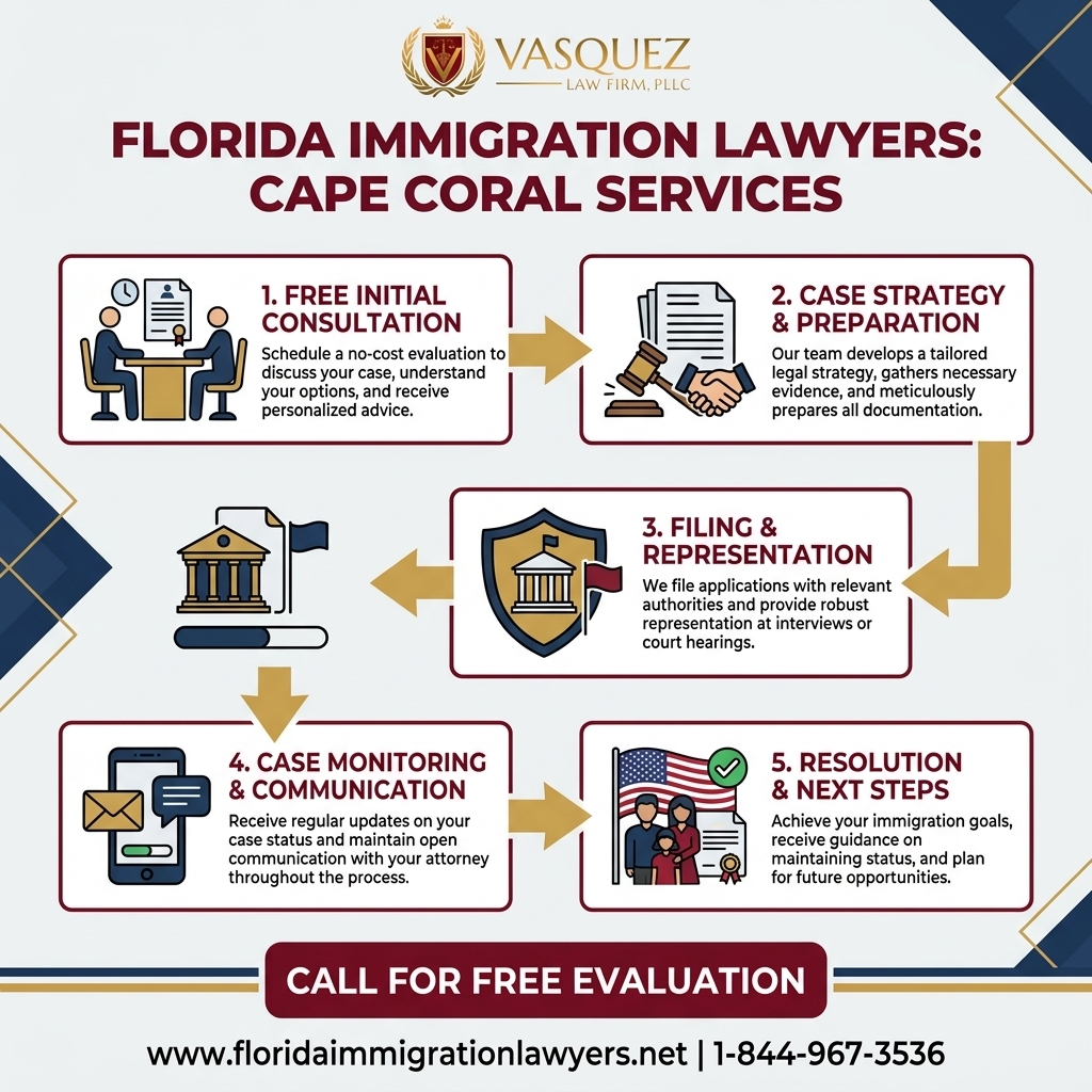 Process Timeline for Servicios de Abogados de Inmigración en Cape Coral