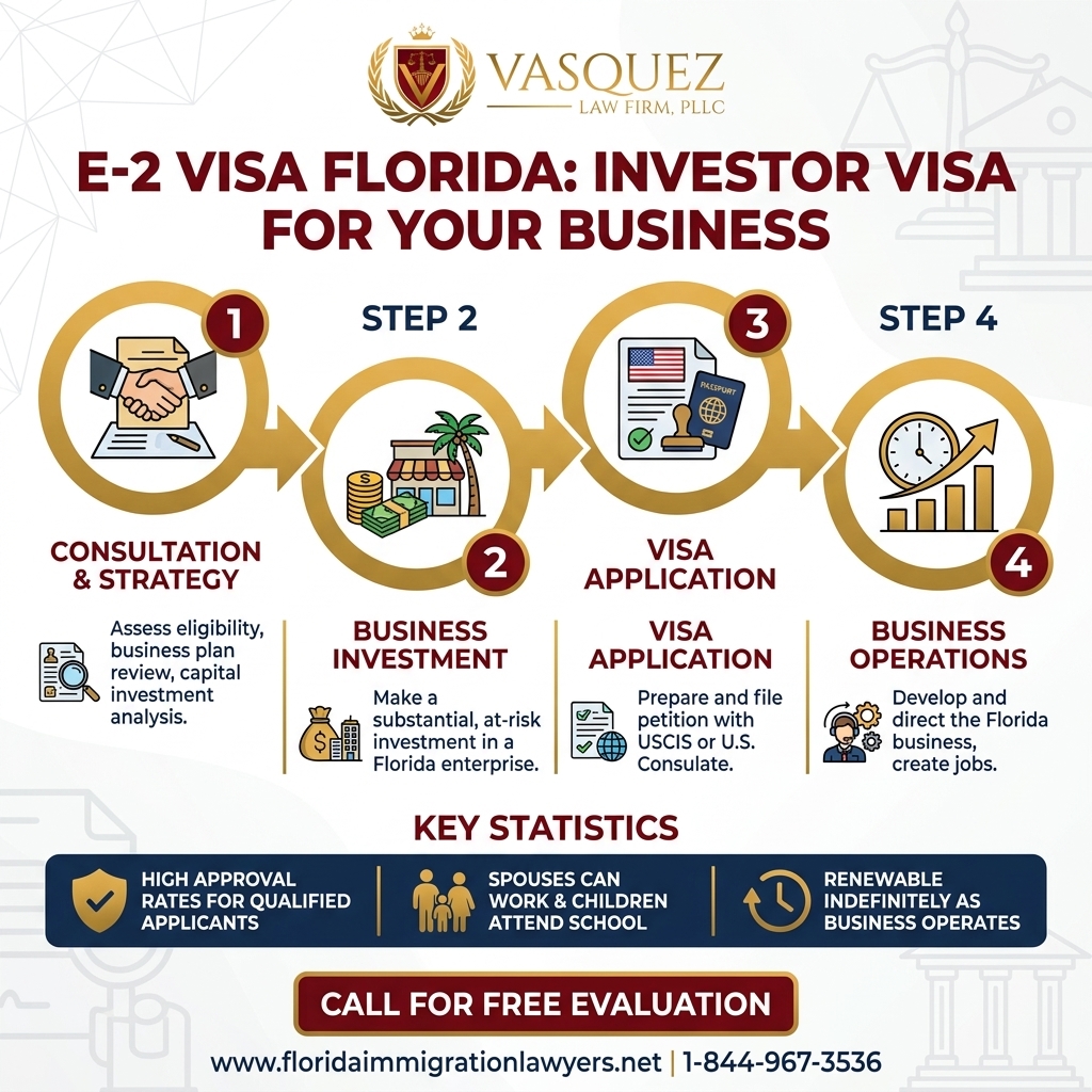 Process Timeline for E-2 Visa Florida: Investor Visa for Your Business