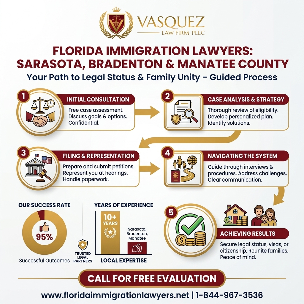 Process Timeline for Immigration Lawyer Sarasota: Bradenton & Manatee County