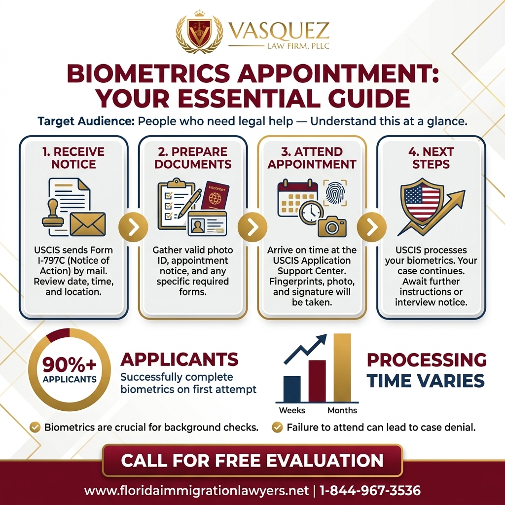 Process Timeline for Cita de Biometría USCIS Florida: Su Guía Esencial