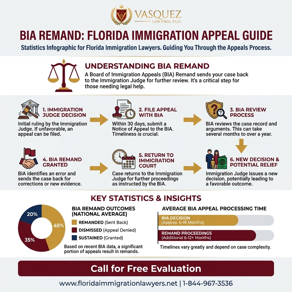 Process Timeline for Remand de BIA: Guía de Apelación Migratoria en Florida