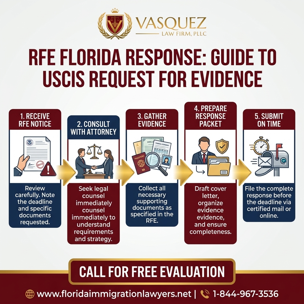 Process Timeline for RFE Florida Response: Guide to USCIS Request for Evidence