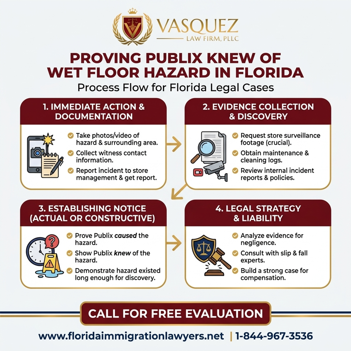 Step-by-Step Process for Proving Publix Knew of Wet Floor Hazard in Florida