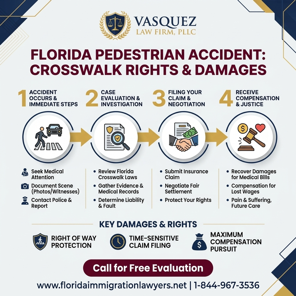 Step-by-Step Process for Derechos y Daños de Peatones en Accidentes en Florida