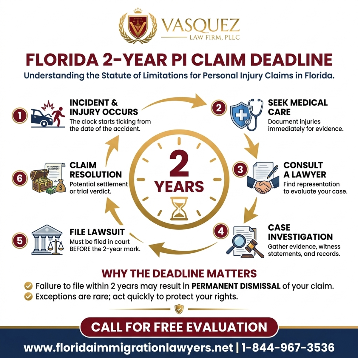 Key Statistics and Data for Plazo de 2 Años para Reclamaciones PI en Florida