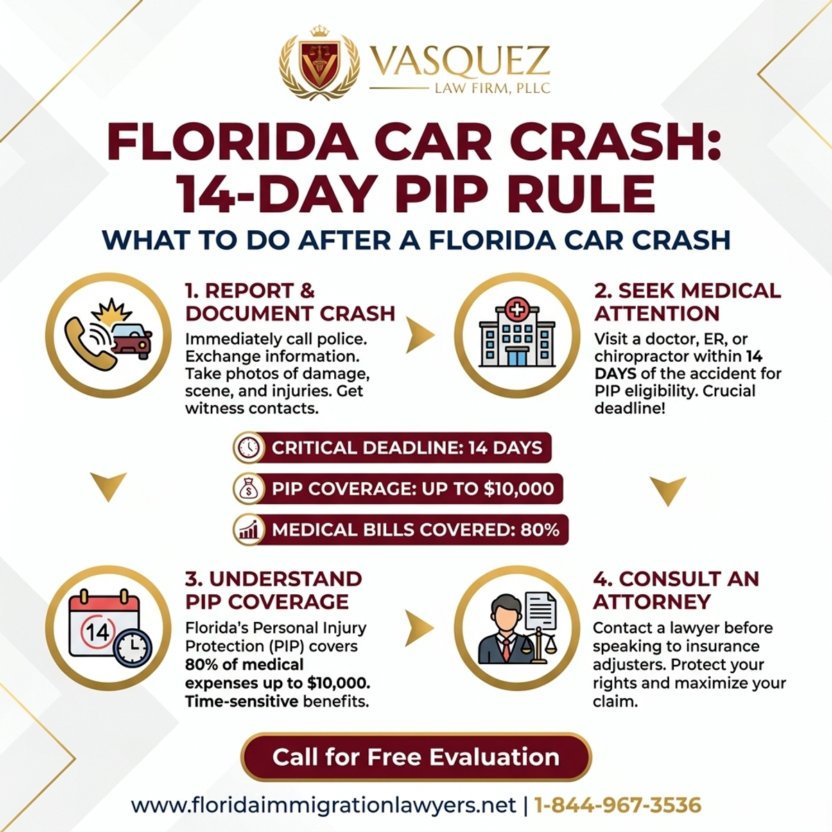Key Statistics and Data for Qué Hacer Después de un Accidente de Auto en Florida: Regla de